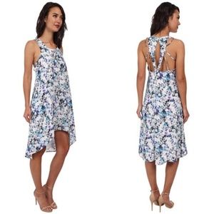 Sam Edelman Floral Racer Back Hi Lo Dress, XS
